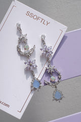 Moonflower Glam Drop Earrings