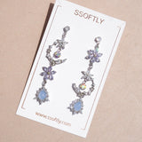 Moonflower Glam Drop Earrings