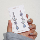 Moonflower Glam Drop Earrings