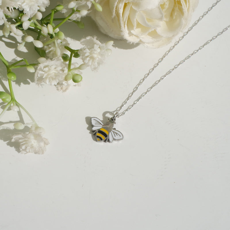 Tattoo A Honeybee Loved Tulips Necklace