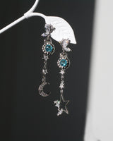 Selenic Night Earrings In Blue