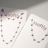 Tattoo Lepidolite Chain Necklace