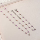Tattoo Lepidolite Chain Bracelet