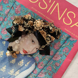 You And The Dried Rose Chiffon Hair-Pin