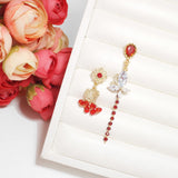 Phoenix's Red Rubies Earrings