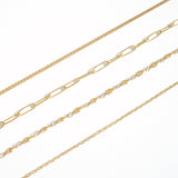Heart Chain Necklace In Gold