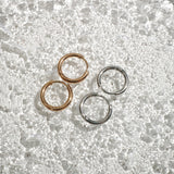 Tattoo Stainless Steel The Feels Huggie Earrings