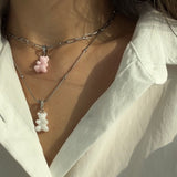 Silver Ball Chain Necklace