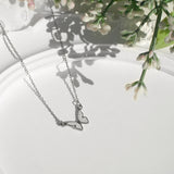 Tattoo Stainless Steel Winter Butterfly Necklace
