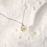 Tattoo Stainless Steel Daisy Daisy Necklace