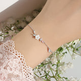 Anna Sea Shell Floria Set In Silver up to10%