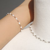 Tattoo The White Pearl Necklace [Waterproof]