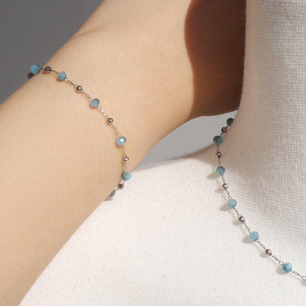 Tattoo Apatite Chain Bracelet