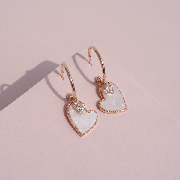 Dress Me Up Heart Earring [Barbie Core]/2nd Restock Ready By 1st week Of Sep