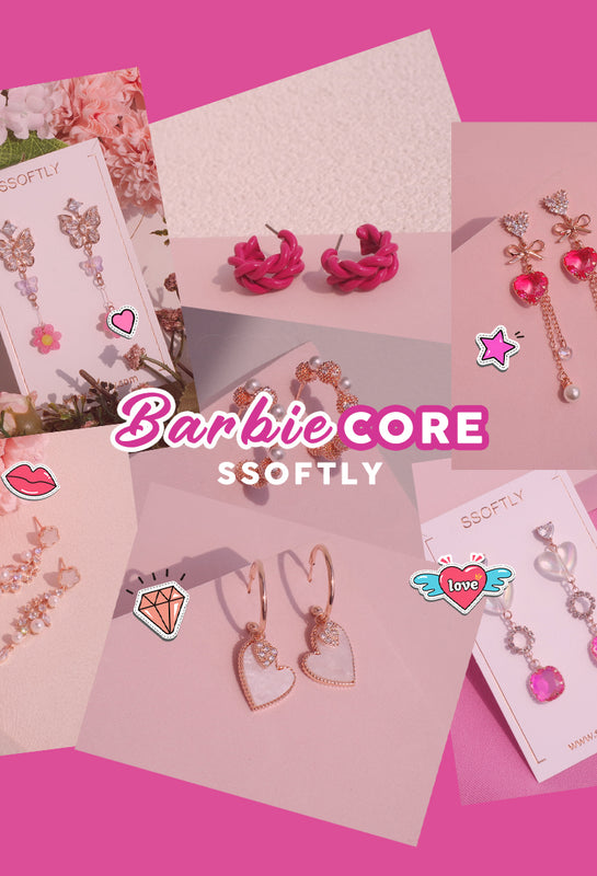 Barbie 30-Day Stick On Earring | Pink Poppy