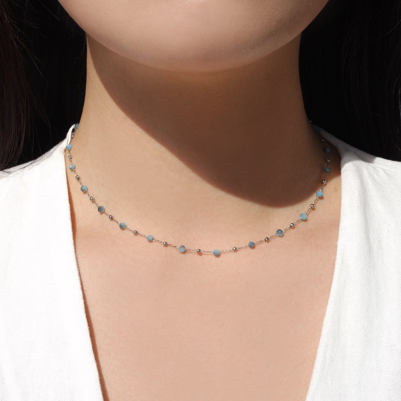 Tattoo Apatite Chain Necklace