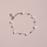 Tattoo Love Me Love Me Not Pearl Heart Bracelet