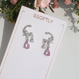 Dance In The Pink Night Earrings [Barbie Core]