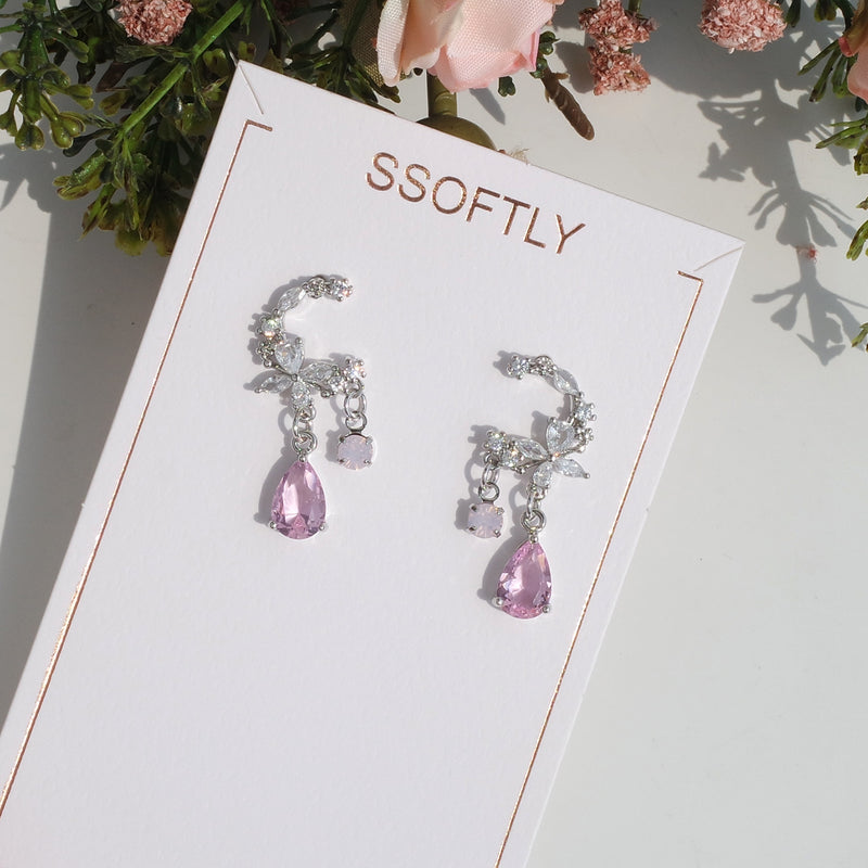 Dance In The Pink Night Earrings [Barbie Core]