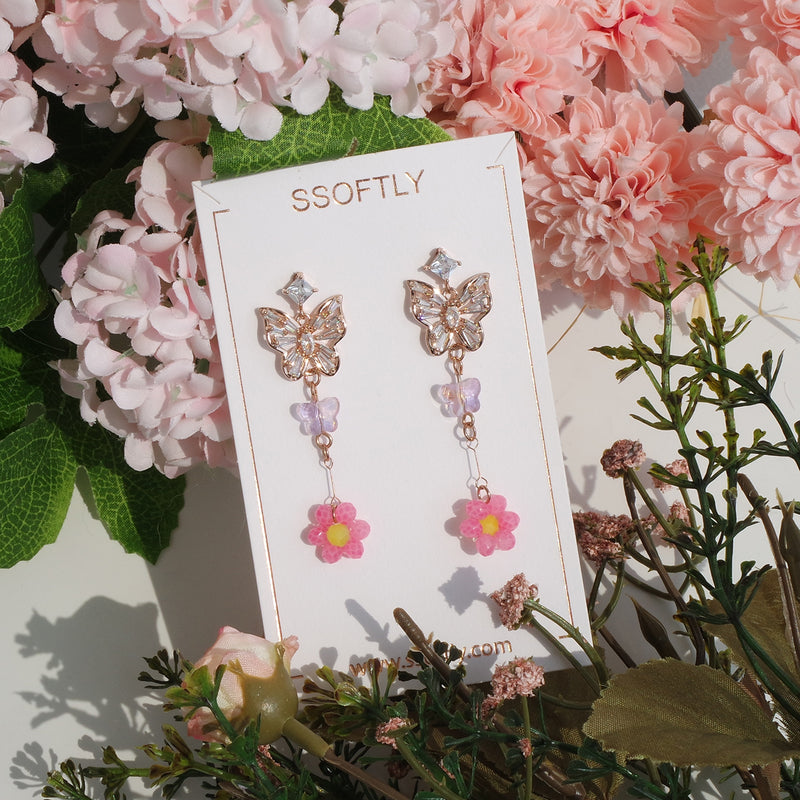 Pink Fantasy Earrings [Barbie Core]