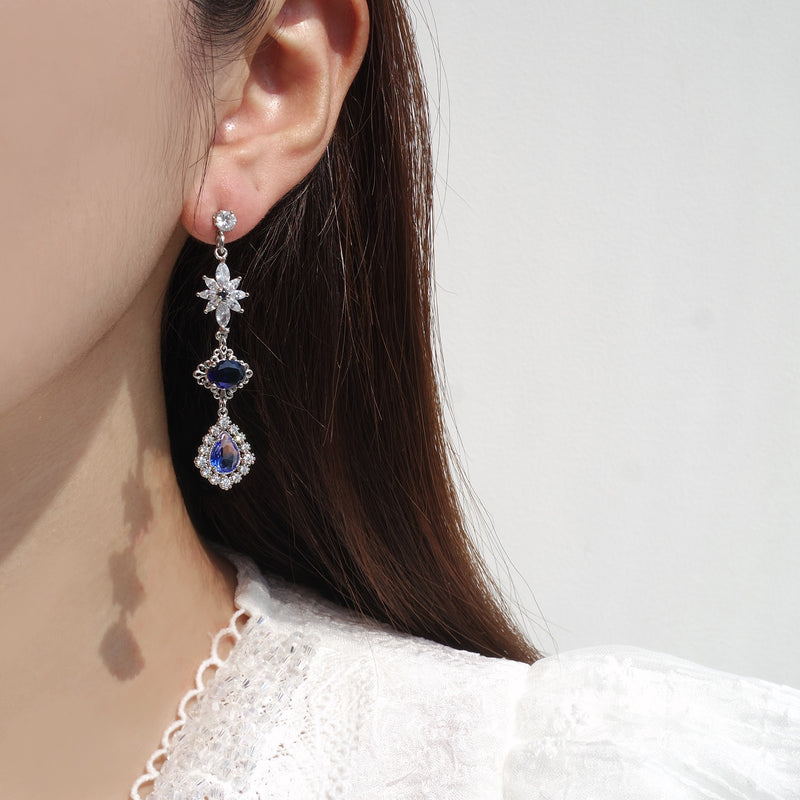 The Ocean Blue Earrings Summer Panorama SSOFTLY