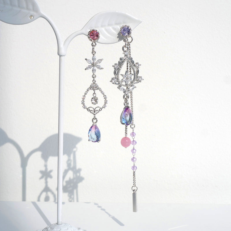 Flower Decoration Earrings [The Blooming]