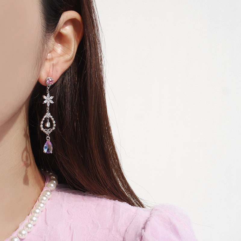 Flower Decoration Earrings [The Blooming]