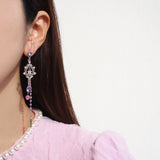 Flower Decoration Earrings [The Blooming]