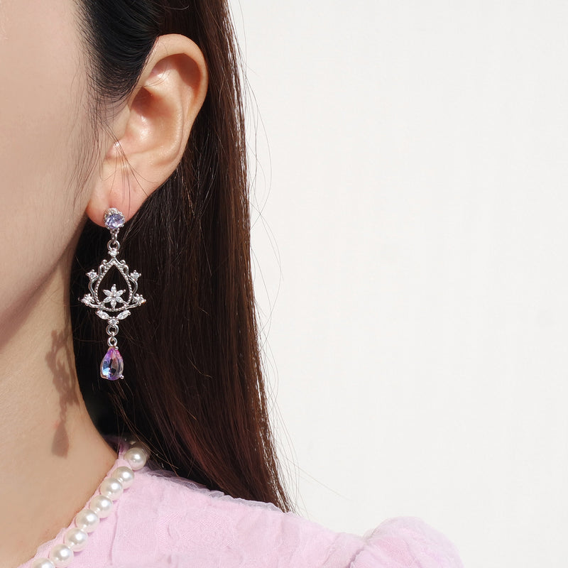 Flower Decoration Earrings [The Blooming]