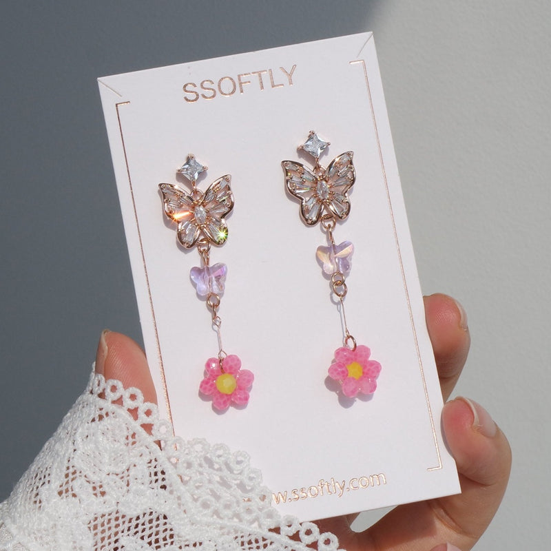 Pink Fantasy Earrings [Barbie Core]