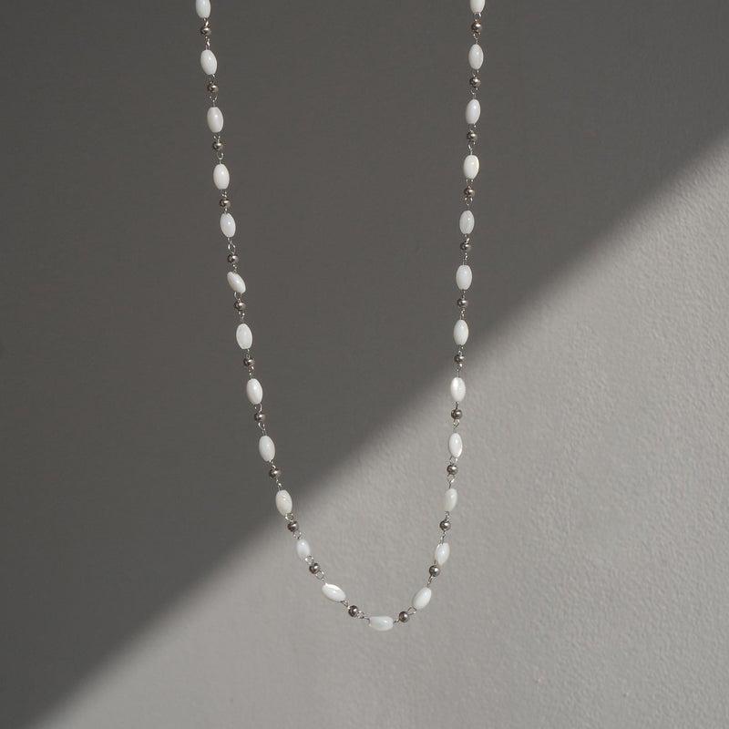 Tattoo The White Pearl Necklace [Waterproof]