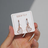 Dress Me Up Heart Earring [Barbie Core]/2nd Restock Ready By 1st week Of Sep