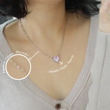 Tattoo Lovely Doodle Heart Necklace [Waterproof]