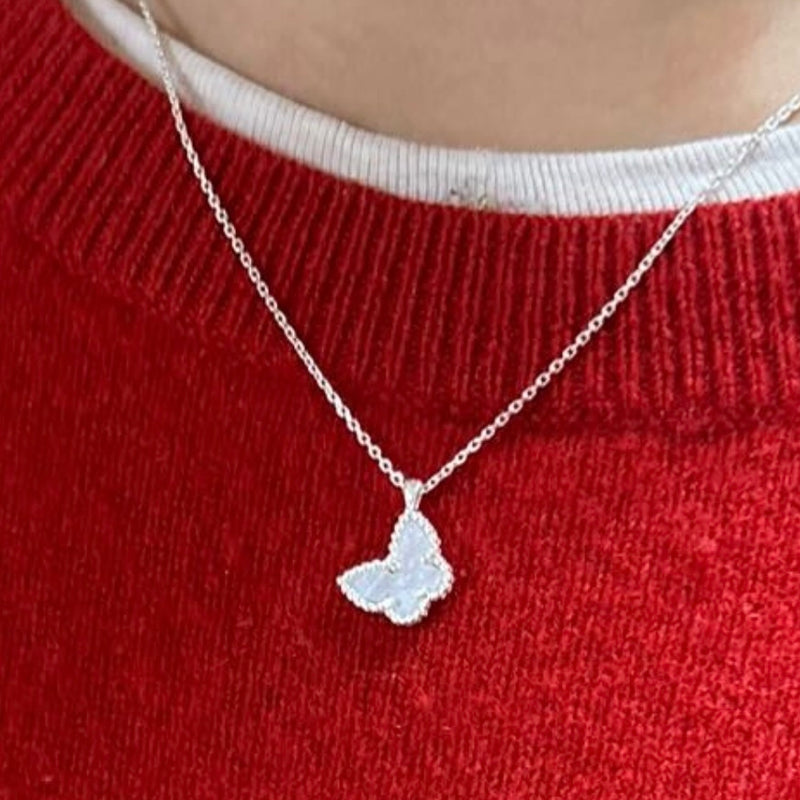 Zhu Wen Personal Order 925 premium silver butterfly motif