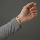 Tattoo Dainty Layered Heart Bracelet [WaterProof]