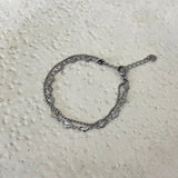 Tattoo Dainty Layered Heart Bracelet [WaterProof]