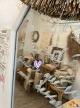 Tattoo Lovely Doodle Heart Necklace [Waterproof]