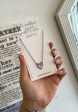 Tattoo Lovely Doodle Heart Necklace [Waterproof]