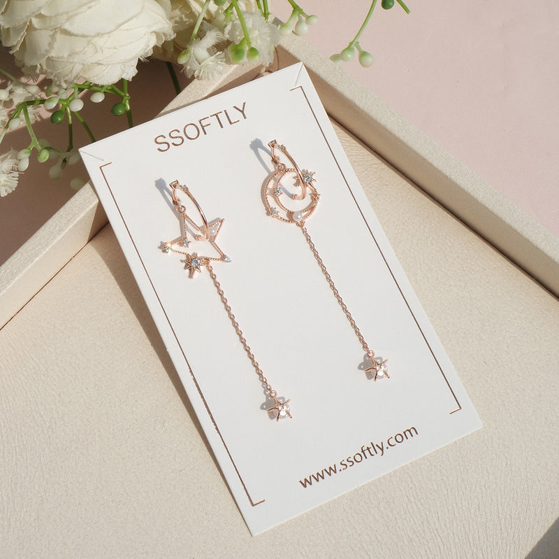 On A Starry Night Earrings [Two-two]