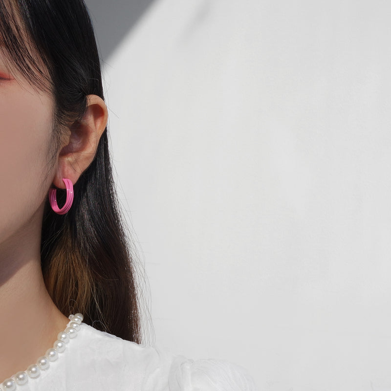 Hi Pink Earring [Barbie Core]