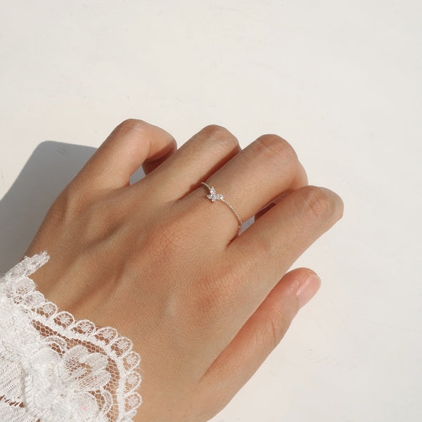 Tiny Butterfly Ring_925silver [Purity]