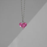 Tattoo Bubbly Love Necklace In Pink