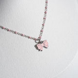 Tattoo Miss Ribbon Necklace [Waterproof]