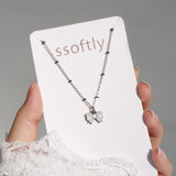 Tattoo Miss Ribbon Necklace [Waterproof]