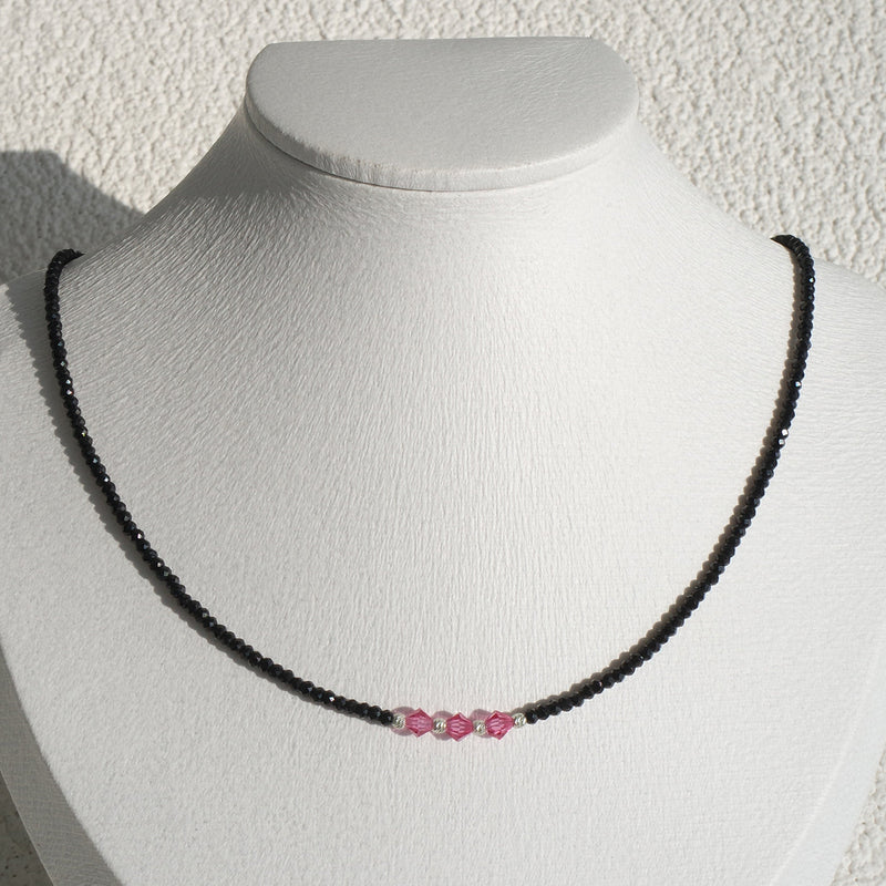 Tattoo LaBijou Necklace Black Spinel [Waterproof]