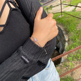 Tattoo Horizon Loop Bracelet In Amethyst [Waterproof]