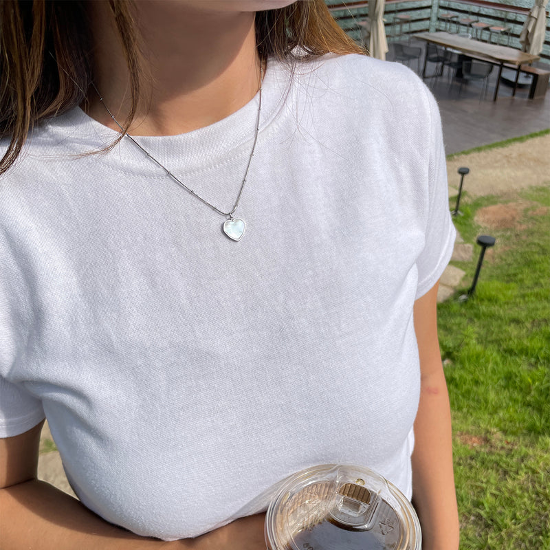 Tattoo Urban Radiance Seashell Heart Necklace [Waterproof]