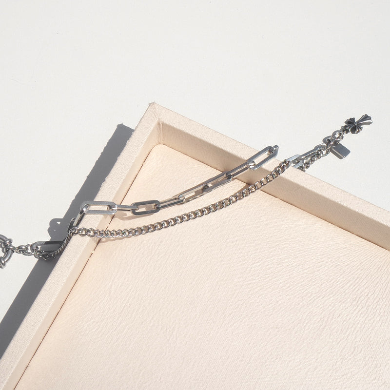 Tattoo Harmony Link Cross Shape Bracelet [Waterproof]