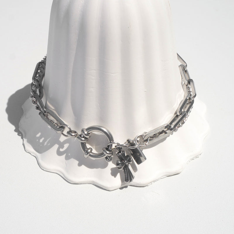 Tattoo Harmony Link Cross Shape Bracelet [Waterproof]