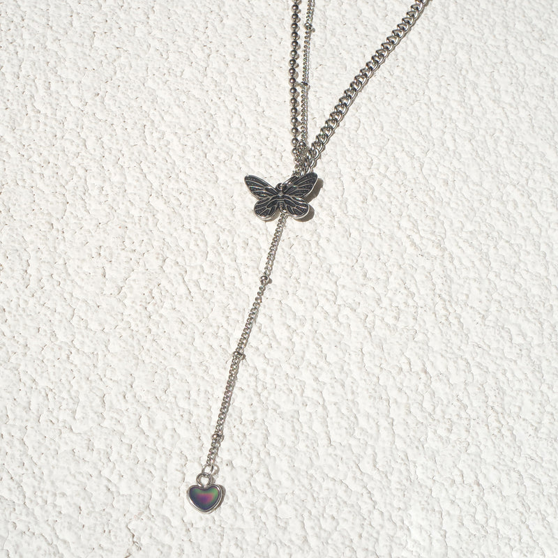 Tattoo Radiant Butterfly Necklace [Waterproof]